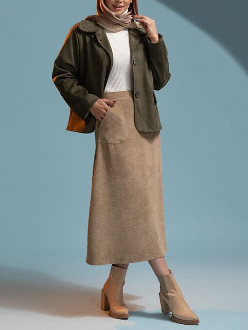 دامن بلند زنانه بُـرنُس