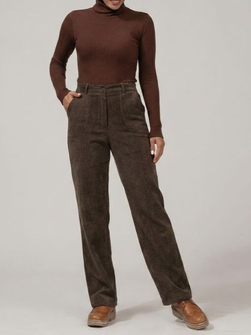 شلوار مخمل زنانه بُـرنُس