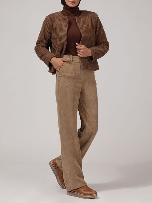 شلوار مخمل زنانه بُـرنُس