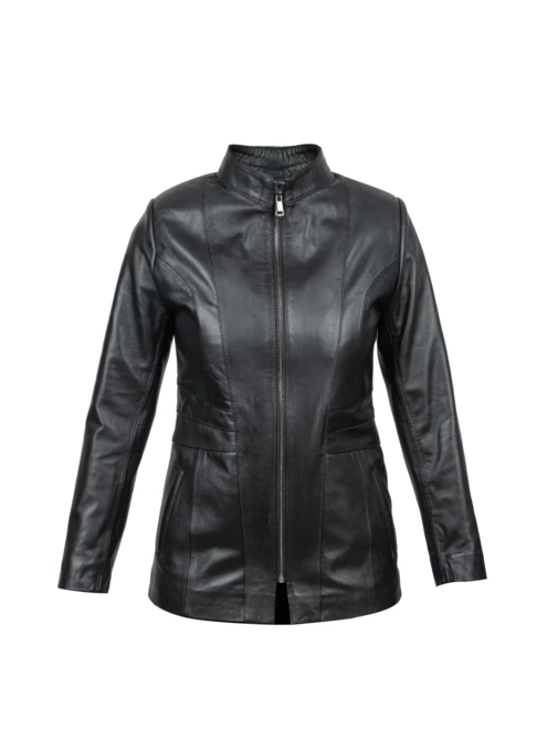 کاپشن چرم زنانه کروکو