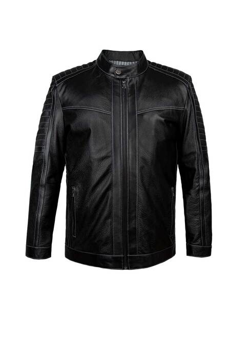 کاپشن چرم مردانه کروکو