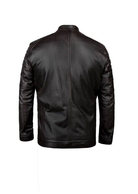 کاپشن چرم مردانه کروکو