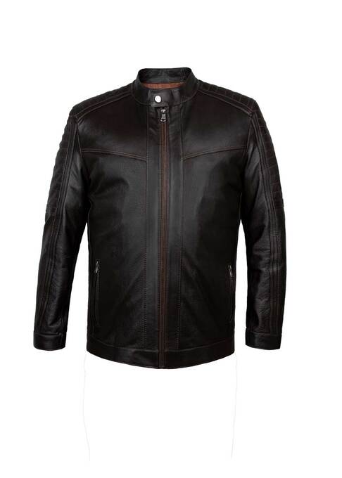 کاپشن چرم مردانه کروکو