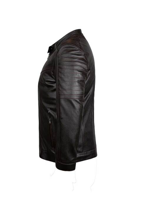 کاپشن چرم مردانه کروکو