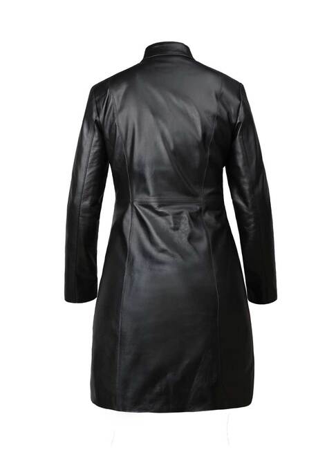 کاپشن چرم زنانه کروکو