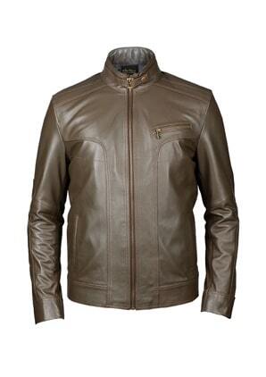 کاپشن چرم مردانه کروکو