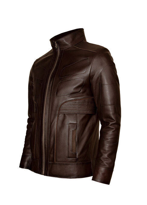 کاپشن چرم مردانه کروکو