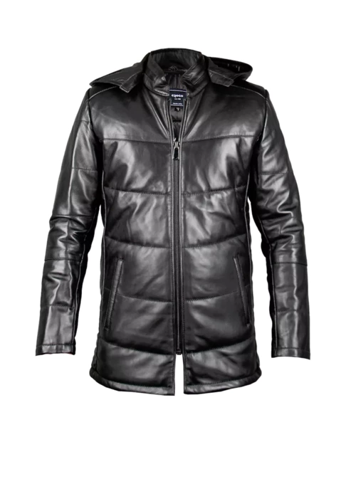 کاپشن چرم مردانه کروکو