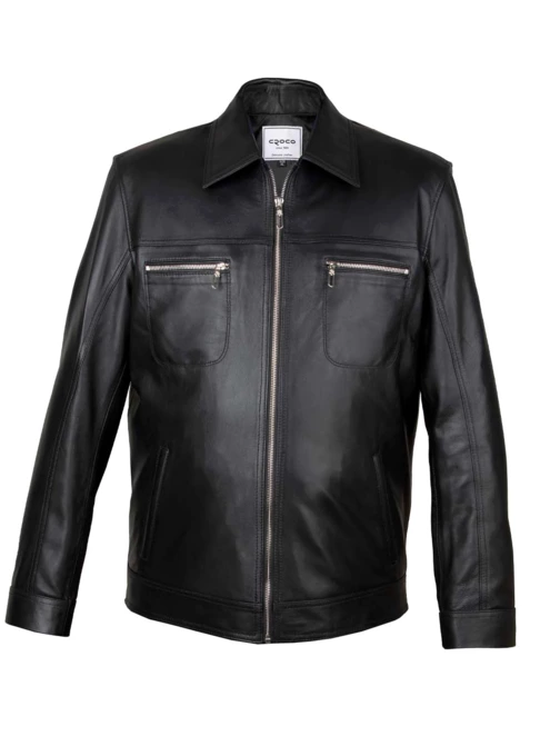 کاپشن چرم مردانه کروکو