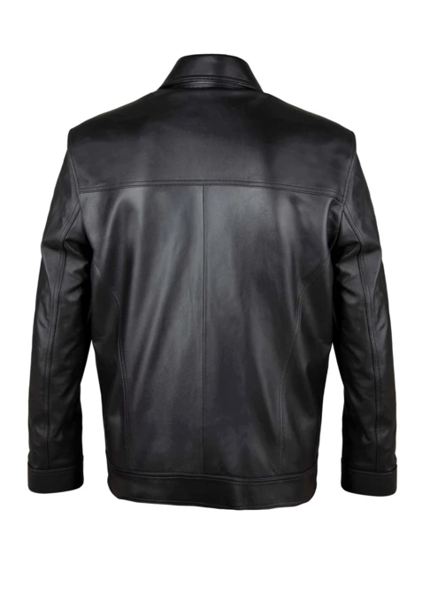 کاپشن چرم مردانه کروکو