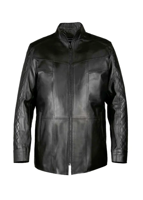 کاپشن چرم مردانه کروکو