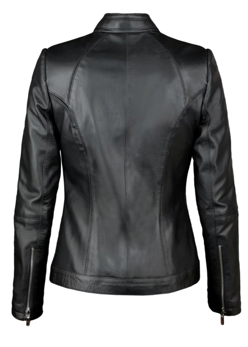 کاپشن چرم زنانه کروکو