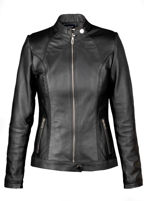 کاپشن چرم زنانه کروکو