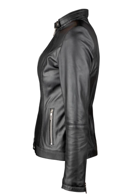 کاپشن چرم زنانه کروکو