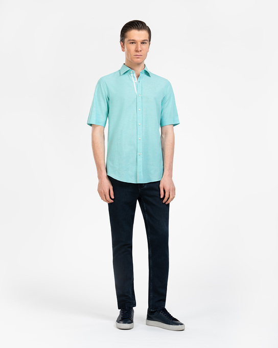 پیراهن آستین کوتاه مردانه ام کی کالکشن