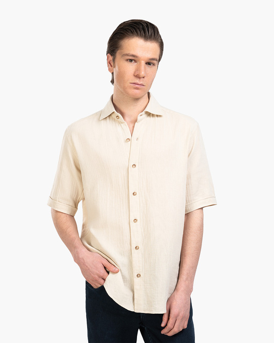 پیراهن آستین کوتاه مردانه ام کی کالکشن