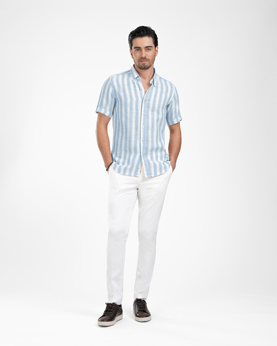 پیراهن آستین کوتاه مردانه ام کی کالکشن