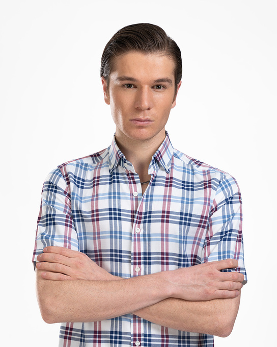 پیراهن آستین کوتاه مردانه ام کی کالکشن