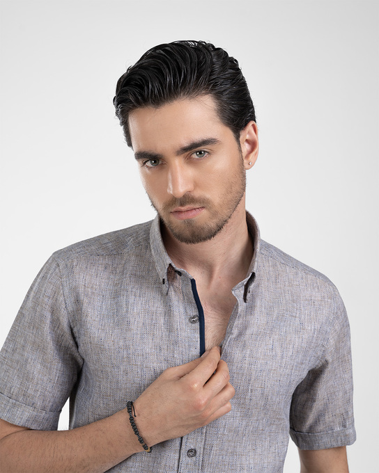 پیراهن آستین کوتاه مردانه ام کی کالکشن