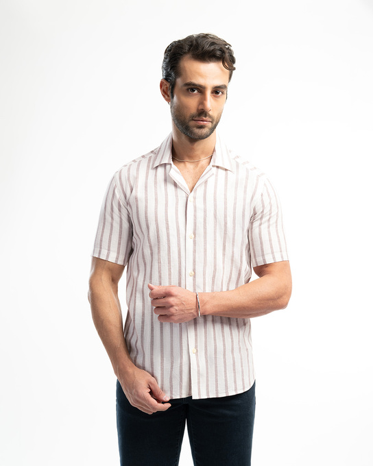 پیراهن آستین کوتاه مردانه ام کی کالکشن