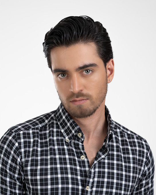 پیراهن آستین کوتاه مردانه ام کی کالکشن