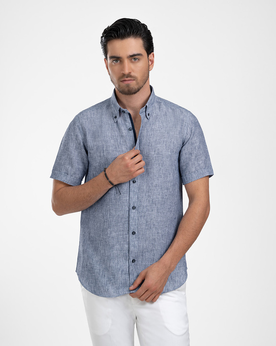 پیراهن آستین کوتاه مردانه ام کی کالکشن