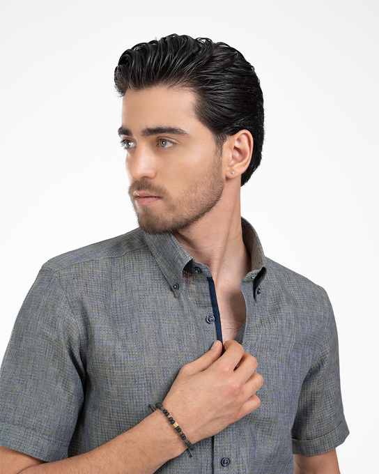 پیراهن آستین کوتاه مردانه ام کی کالکشن