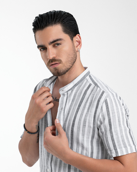 پیراهن آستین کوتاه مردانه ام کی کالکشن