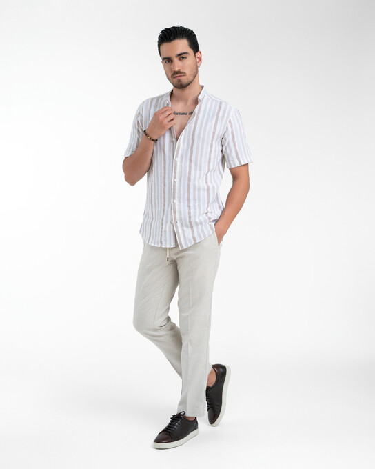 پیراهن آستین کوتاه مردانه ام کی کالکشن