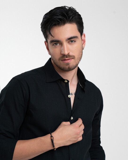 پیراهن آستین بلند مردانه ام کی کالکشن