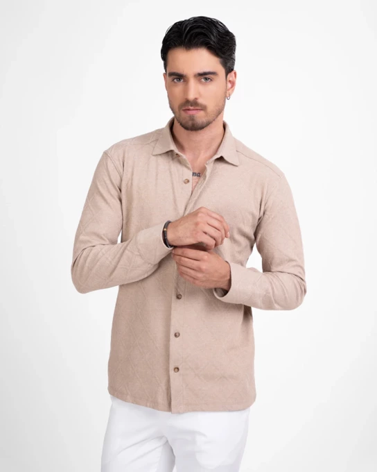 پیراهن آستین بلند مردانه ام کی کالکشن