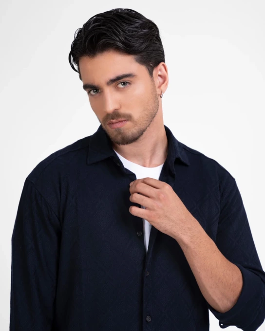 پیراهن آستین بلند مردانه ام کی کالکشن