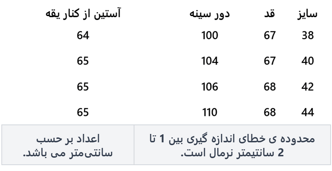 کت زنانه فلاویا