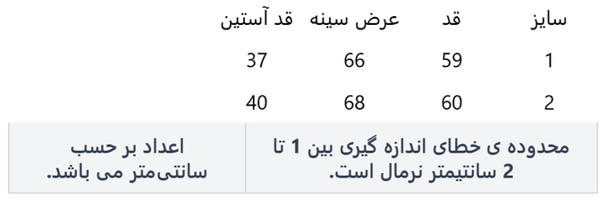 بارانی زنانه لوکه