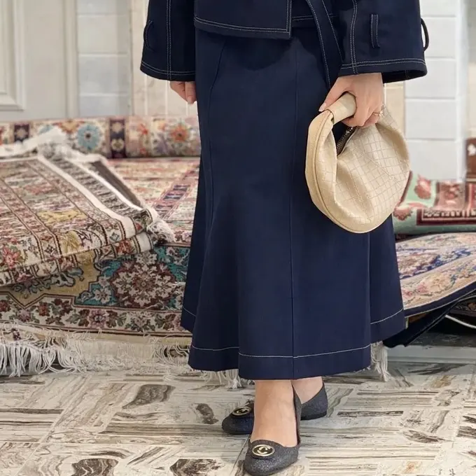دامن بلند زنانه چام